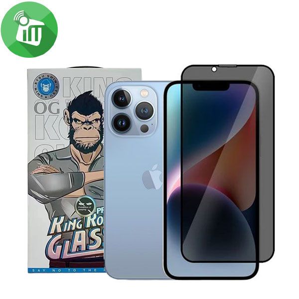KingKong Full Glue Privacy HD Glass Guard Screen iPhone 14 Plus/13 Pro Max