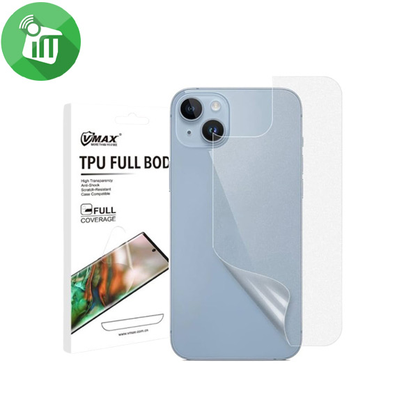 VMAX Invisible Film 5.0 Back TPU Screen Protector iPhone 15