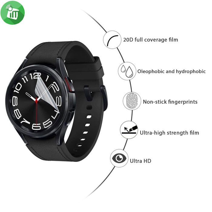VMAX Invisible Film 5.0 TPU Screen Protector Samsung Galaxy Watch6 Classic (43mm)