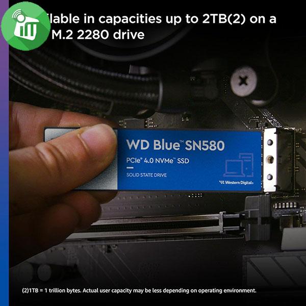 Western Digital SN580 NVMe Solid-State Drives SSD 1TB