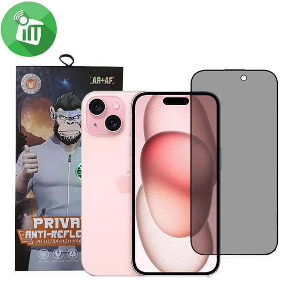 iScreen Glass 5D Full Glue Privacy Screen Protector iPhone 15