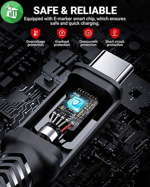 ACEFAST C1-09 USB-C to USB-C Charging Audio Video Data Cable 240W (1m/3.28ft)