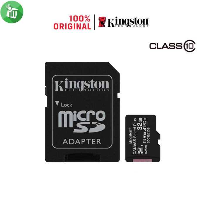 Kingston 32GB Class 10 80MBs SDHC Micro Memory card