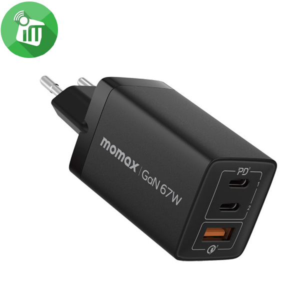 Momax ONEPLUG 67W 3-Port GaN Charger (UM30)