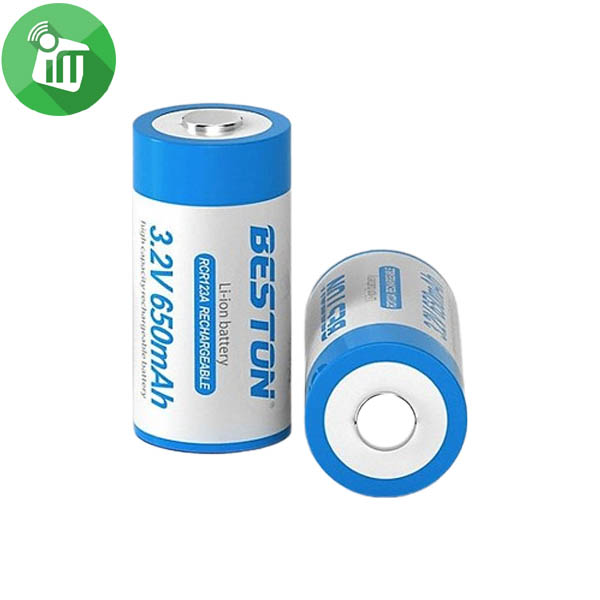 Beston 2PCS CR123A Rechargeable Battery 3.2V 650mAh - Image 2