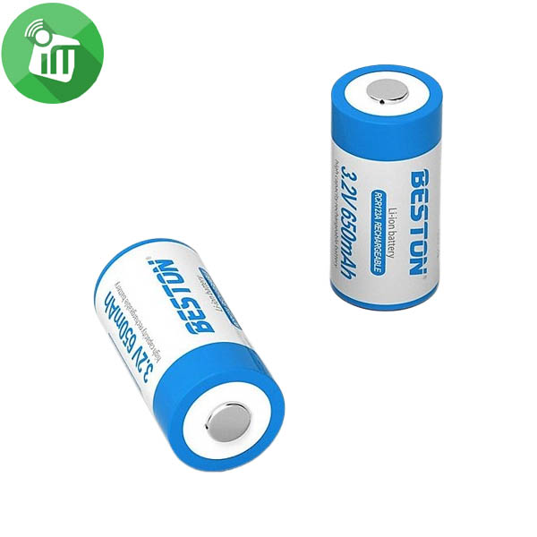 Beston 2PCS CR123A Rechargeable Battery 3.2V 650mAh - Image 3
