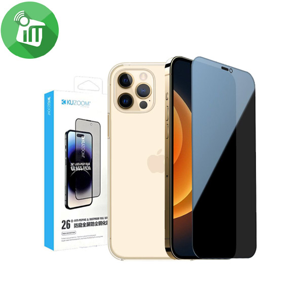 KuZoom 3D Privacy Glass Film Screen Protector iPhone 12 Pro Max
