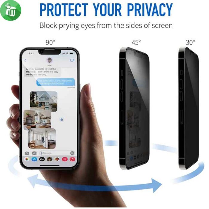 KuZoom 9D Privacy Glass Film Screen Protector Samsung Galaxy S22S23