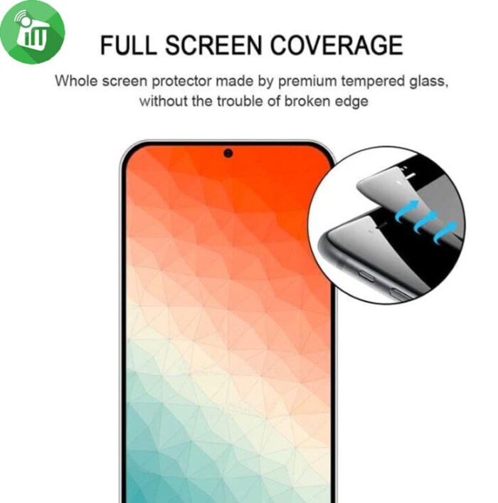 KuZoom Antistatic 9D Full Cover Glass Screen Protector Samsung Galaxy S24 Ultra