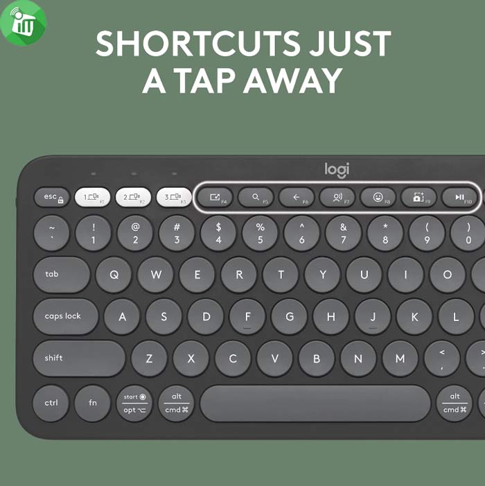 logitech  Pebble 2 Combo Wireless Keyboard-AR and Mouse Combo