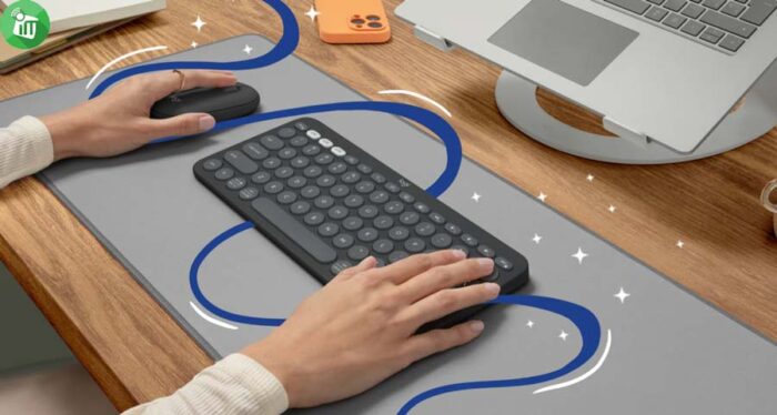 logitech  Pebble 2 Combo Wireless Keyboard-AR and Mouse Combo