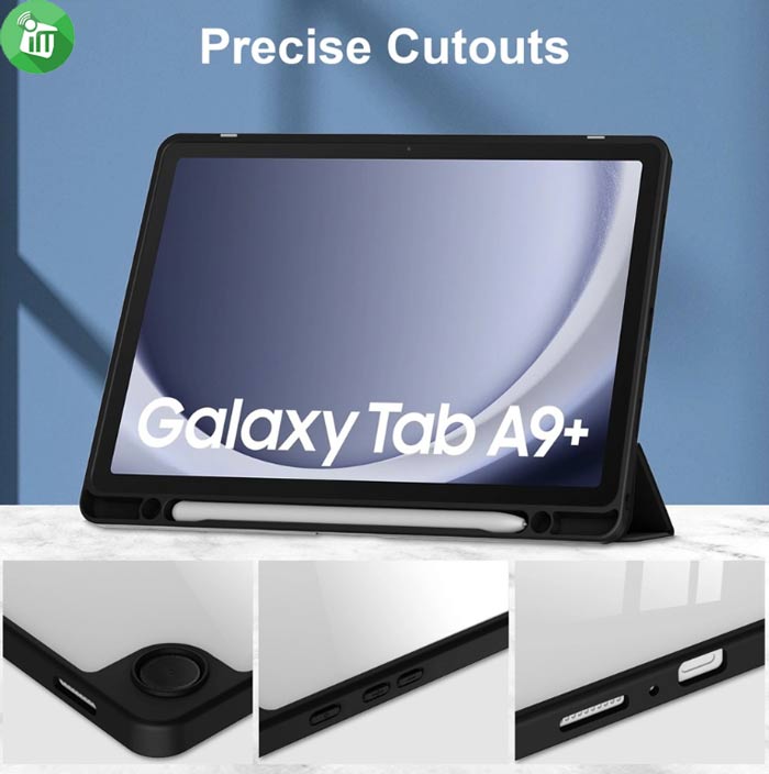 mutural PinYue series Smart Folio Case Samsung Galaxy Tab A9 Plus