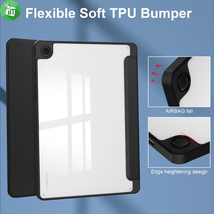 mutural PinYue series Smart Folio Case Samsung Galaxy Tab A9 Plus