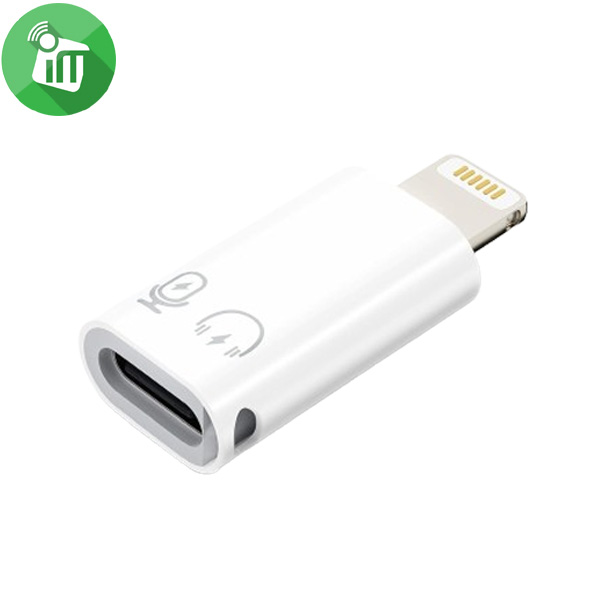 Lightning to USB-C Female OTG Audio Adapter