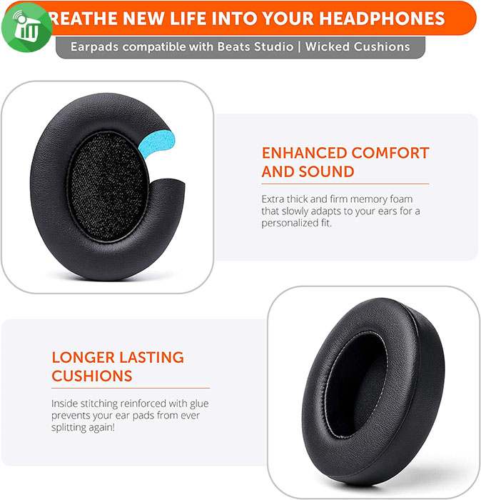 Replacement Beats Studio 2 Headset Cushion