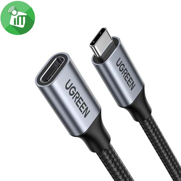 UGREEN 30205 USB-C Male To Female Extension Braided Cable (1m) - Image 2
