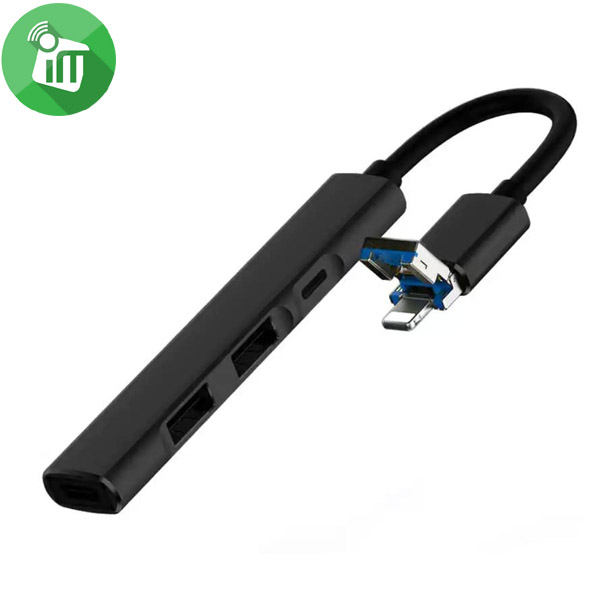 Lightning/USB-A HUB 4 Ports to PD/ 2 USB-A/ Lightning