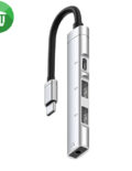 USB-C HUB 4 Ports to 3.5mm/ PD/ 2 USB-A (OTG-019)