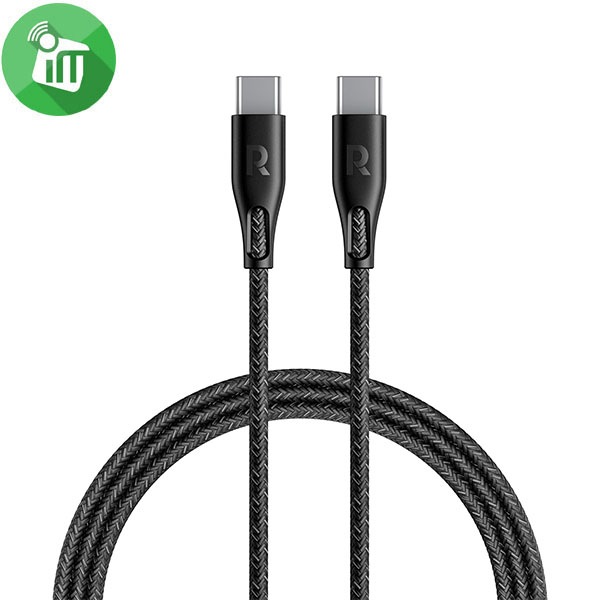 RAVPower RP-CB1031 USB-C to USB-C 60W Nylon Braided Cable (6.6ft/2m)