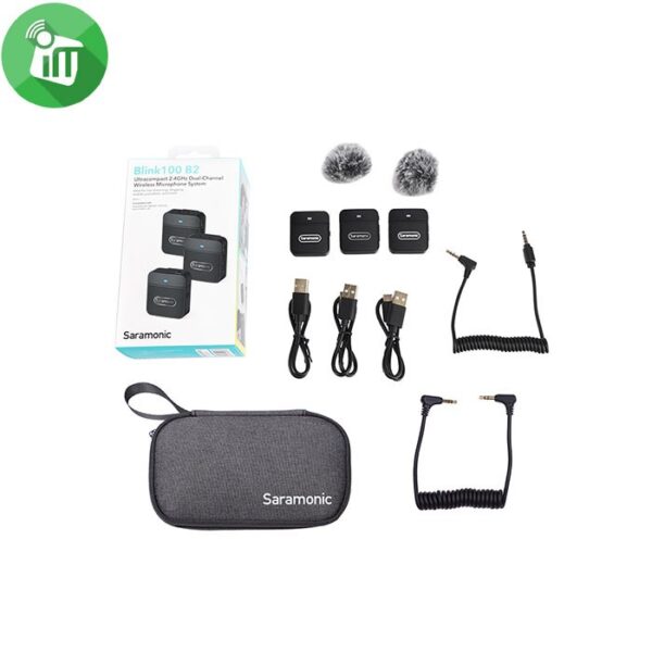 Saramonic Blink100 B2 (2TX+RX) Wireless Microphone System - Image 4