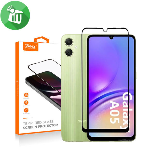 Vmax 2.5D Full Glue Full cover Glass Screen Samsung Galaxy A05 4GVmax 2.5D Full Glue Full cover Glass Screen Samsung Galaxy A05 4G