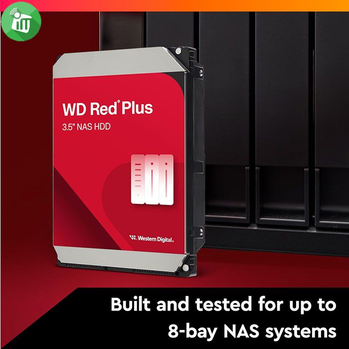 WD Red Plus NAS Sata Hard Drive 2TB (internal)