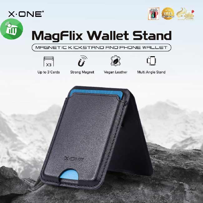 X.One Magflix Leather Wallet Stand Magnetic