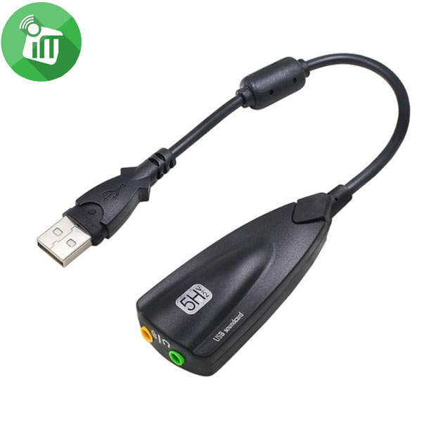 5HV2 USB 2.0 Virtual 7.1 Channel External Sound Card Cable