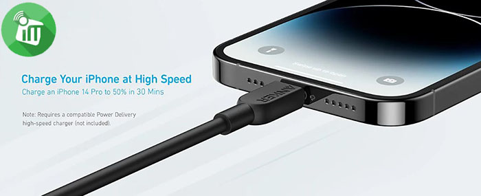 Anker A81A1 310 USB-C to Lightning Cable 60W (3ft/0.9m)