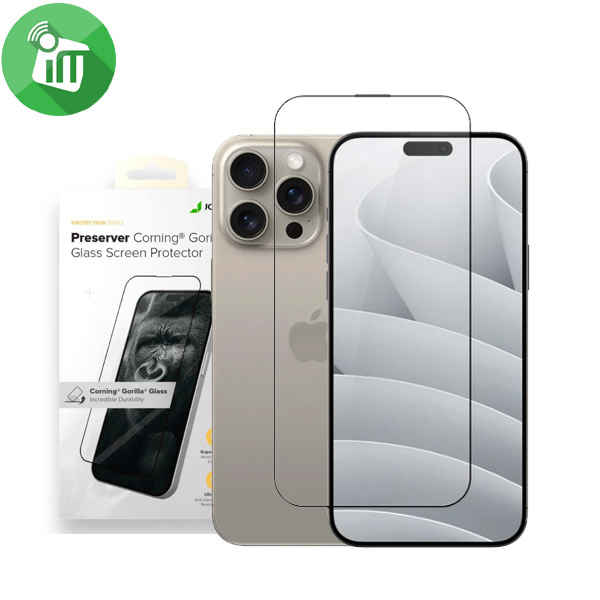 JCPal Preserver Corning Gorilla Glass Screen iPhone 15 Pro