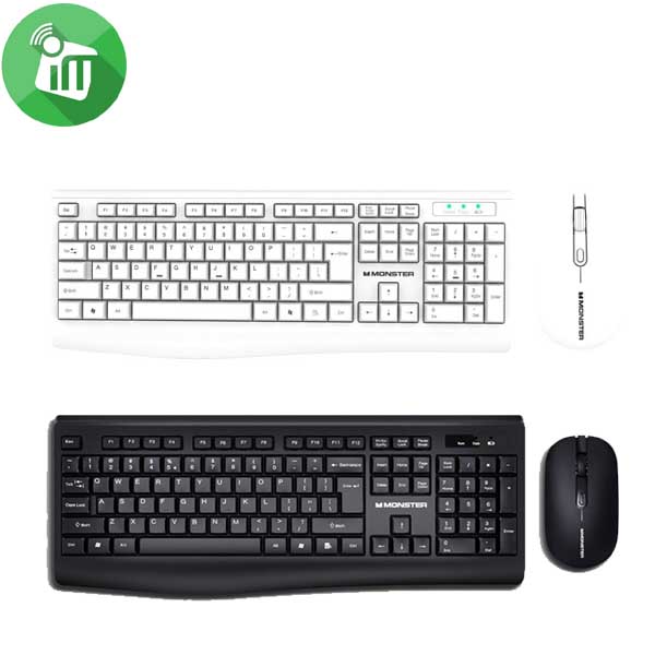 Monster Airmars KM3 Pro Wireless Keyboard Mouse Combo 8 keyboard