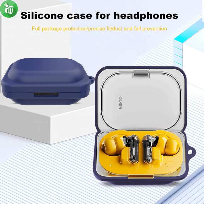 Pod Pocket Silicone Cover Nothing Ear (a) With Keychain