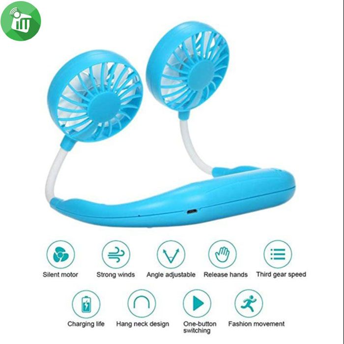 USB Rechargeable Wearable Neck Sport Fan