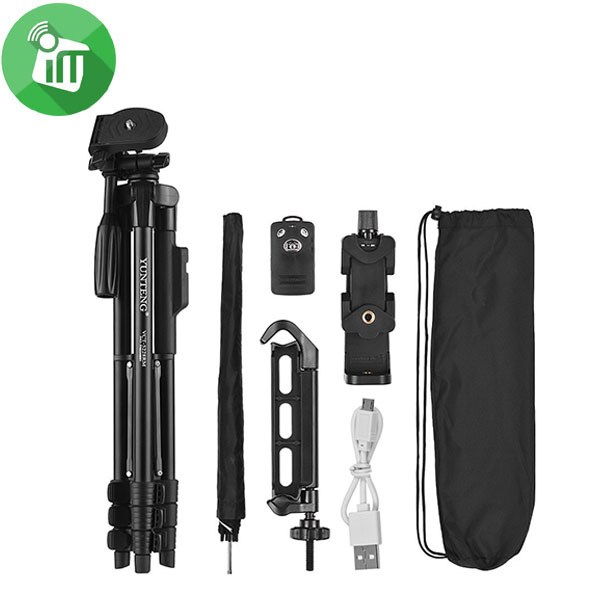 Yunteng VCT-5228 Wireless Professional Tripod With Umbrella (125cm)