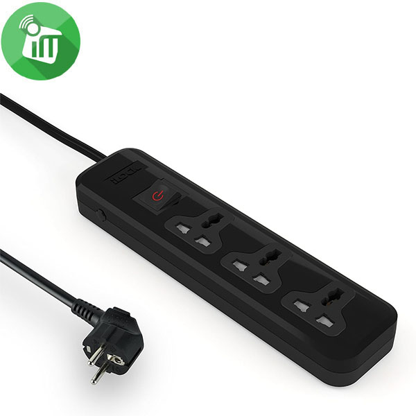 iLock Power Strip 3 Universal Outlets With Overload Switch 2M