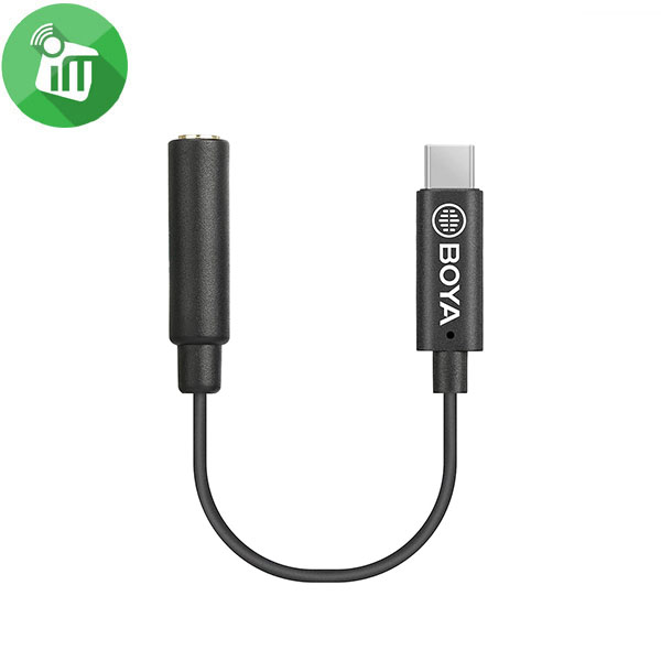 BOYA BY-K4 3.5mm TRS Female to Type-C Male Audio Adapter