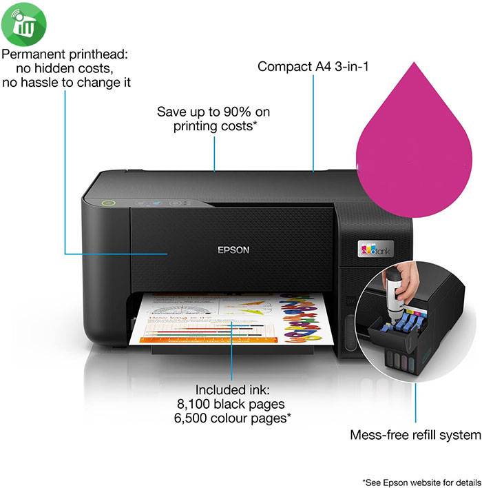 Epson EcoTank L3210 Multi-Function Printer