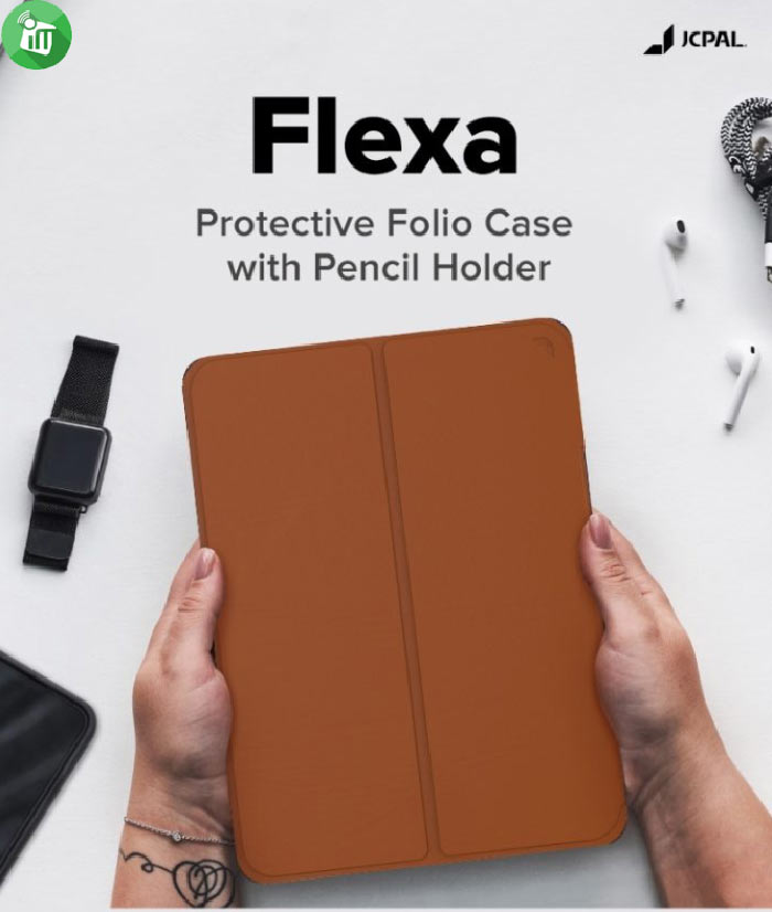 JCPal Flexa Folio Case With Pencil Holder iPad 10.2 (2019-2021)