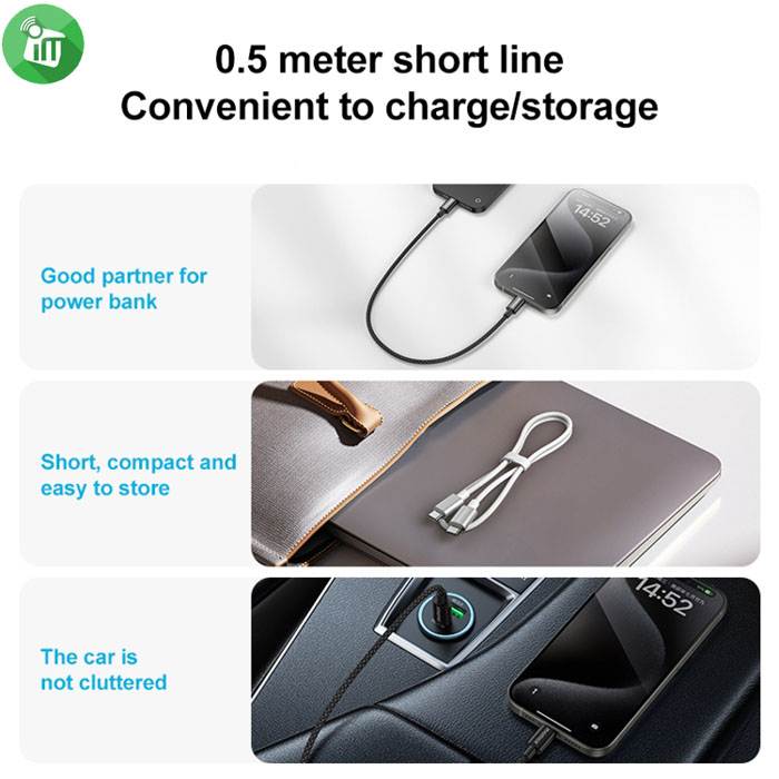 Momax DC29 Elite USB-C to USB-C Braided Cable 60W (0.5m)