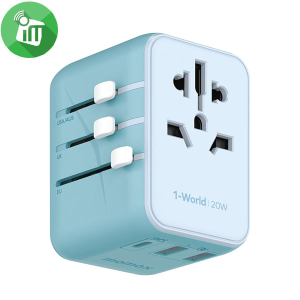 Momax UA11 1-World PD 20W 3 ports + AC Travel Adapter - Image 3