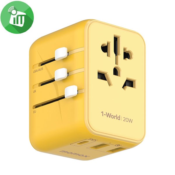 Momax UA11 1-World PD 20W 3 ports + AC Travel Adapter - Image 5