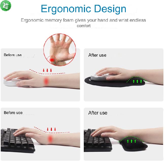 Mouse Pad With Wrist Rest (H-30)