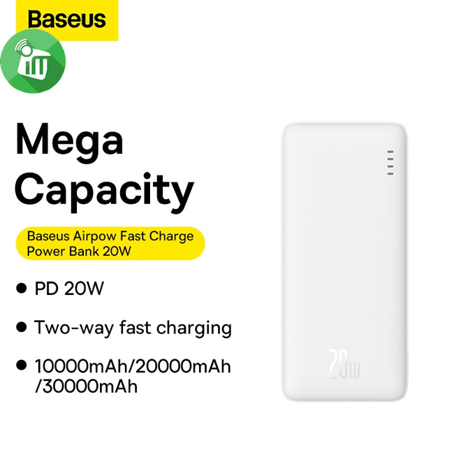Baseus Airpow Fast Charging Power Bank 30000mAh 20W