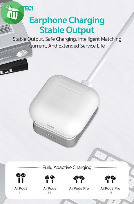 COTEetCI 26005 Dual interface iWatch and Airpods/Pro Wireless Charger