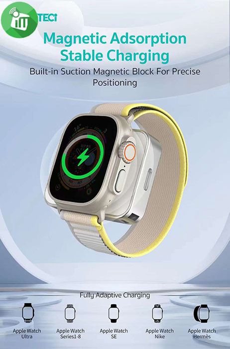 COTEetCI 26005 Dual interface iWatch and Airpods/Pro Wireless Charger