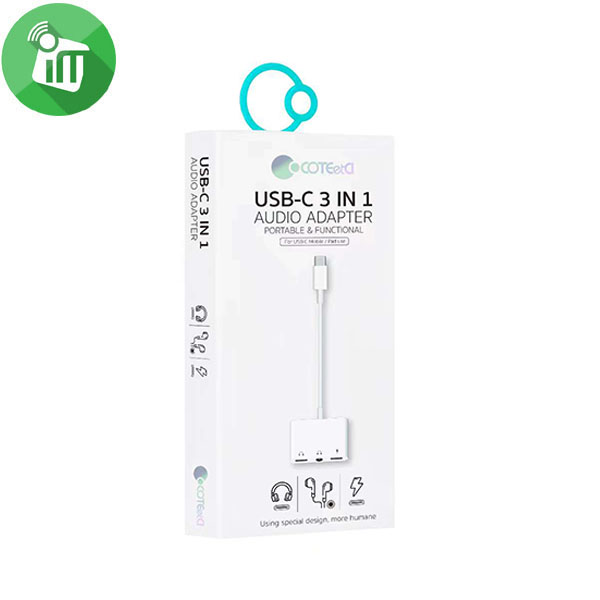 COTEetCI 33013 USB-C 3in1 Audio Adapter 