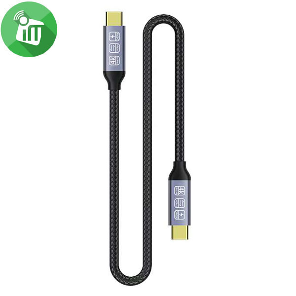 COTEetCI 87308 USB-C 3.2 Gen 2 Full Function 4K/60Hz PD 240W Cable (2m) - Image 2