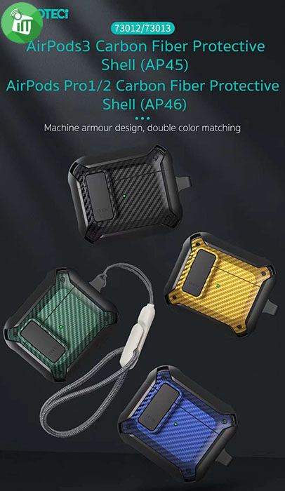 COTEetCI AP46 Carbon Fiber Case Airpods Pro 2-1