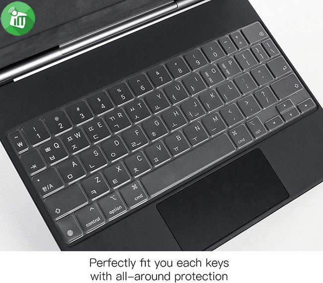 COTEetCI MB1073 iPad Pro 11 Magic Keyboard Skin TPU Ultra Slim –US English