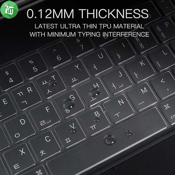 COTEetCI MB1073 iPad Pro 11 Magic Keyboard Skin TPU Ultra Slim –US English